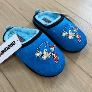 Kids Sonic Blue Slippers